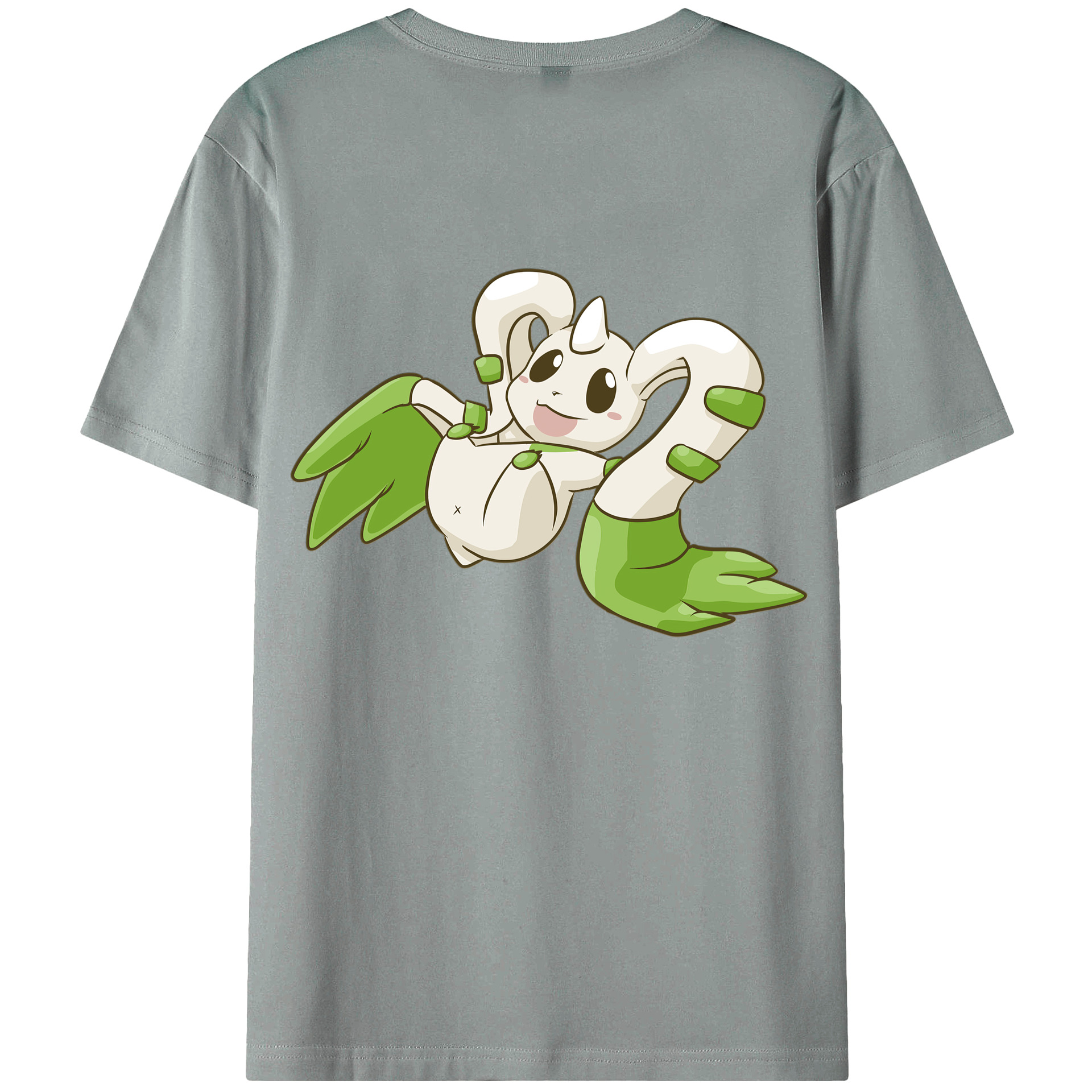 （画像用） Digimon デジタルモンスター/デジモン 綿100％ メンズ半袖Tシャツ（バックプリント） 通気性